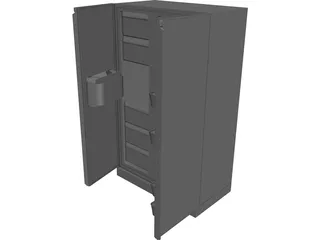 Refrigerator 3D Model preview