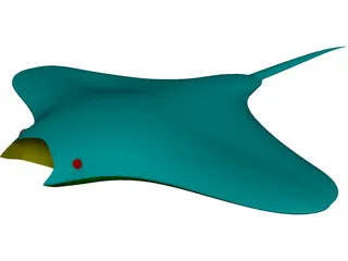 Manta Ray 3D Model preview