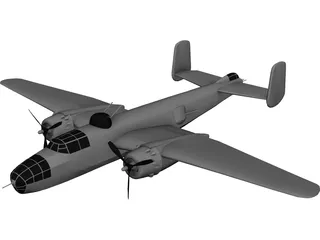 B-25 3D Model preview
