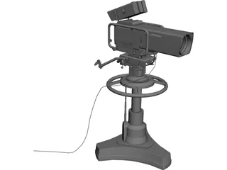 Television Camera 3D Model preview
