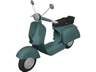 Scooter Vespa 3D Model preview