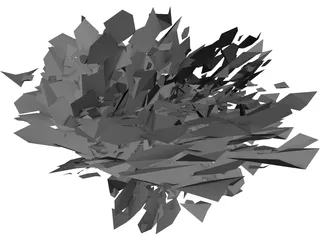 Pyracantha Shrub 3D Model preview