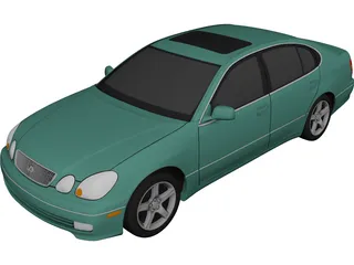 Lexus GS400 (1998) 3D Model preview