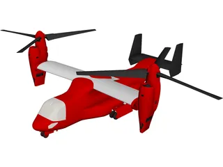 Bell-Boeing V-22 Osprey 3D Model preview