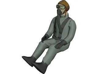 IIWW Pilot 3D Model preview