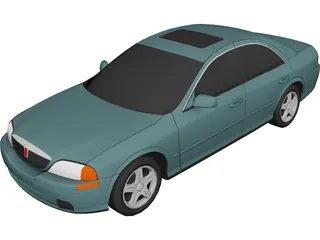 Lincoln LS (2000) 3D Model preview
