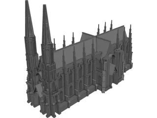 Cathedral Saint Patricks 3D Model preview