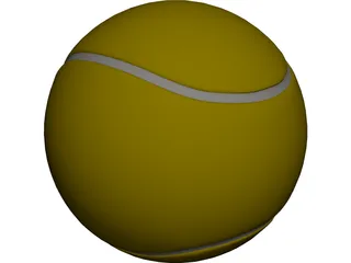 Tennis Ball 3D Model preview