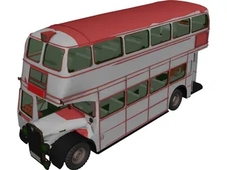 Bus London 3D Model preview