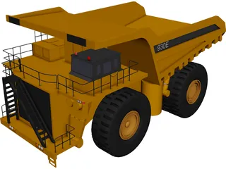 Komatsu 930E 3D Model preview