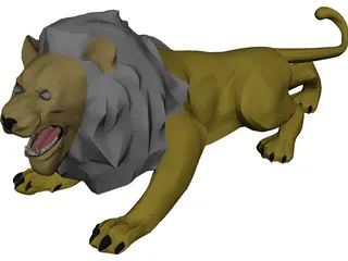 Lion 3D Model preview