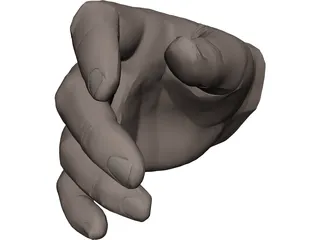 Hand Male 3D Model preview