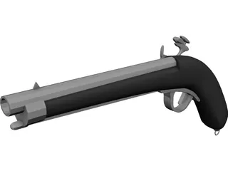Handgun 3D Model preview