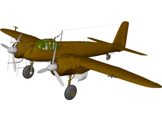 Junkers Ju 88G-1 3D Model preview