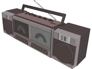 Radiocassette 3D Model preview