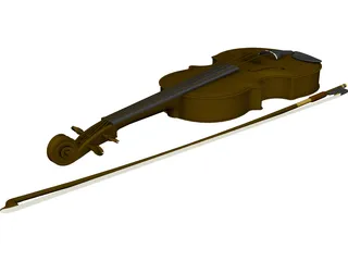 Violin 3D Model preview