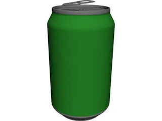 Beer Can 3D Model preview