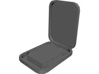 Secure Digital Memory Card 3D Model preview