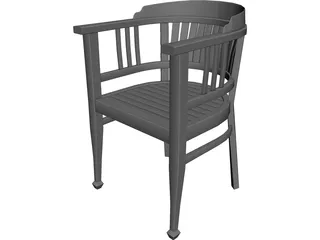 Chair Arm 3D Model preview