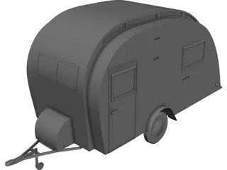 Carlight Caravan 3D Model preview