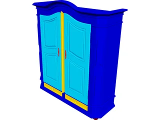 Constanza Armoire 3D Model preview