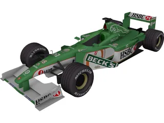F1 Jaguar 3D Model preview