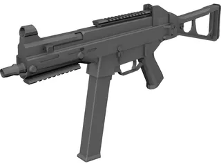 Heckler&Koch UMP 3D Model preview
