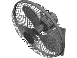 Wall Fan 3D Model preview