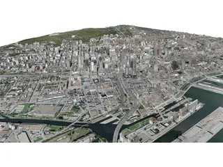 Montreal City 3D Model preview