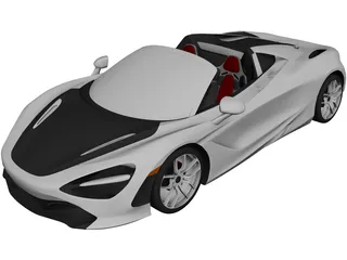 McLaren 720S Spider 3D Model preview