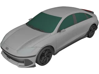 Hyundai IONIQ 6 3D Model preview
