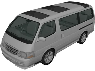 Toyota Hiace (1999) 3D Model preview