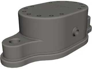 Gear Motor Pump 3D Model preview