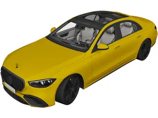 Mercedes-Benz S63 E Performance (2023) 3D Model preview