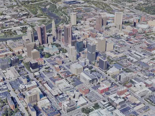 Columbus City, OH, USA (2023) 3D Model preview