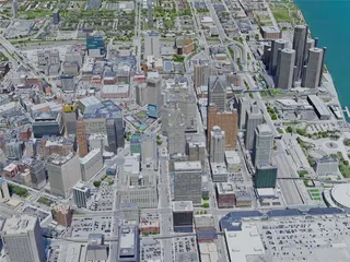 Detroit City, USA (2023) 3D Model preview