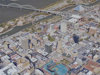Memphis City, USA (2022) 3D Model preview