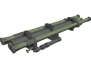 Strelets Missile Launcher 3D Model preview