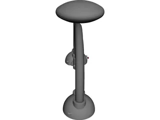 Jonathan Ive Influenced Desk Light 3D Model preview