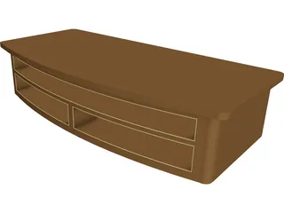 Video Rack 3D Model preview