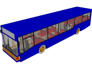 MAN Bus NL202 3D Model preview
