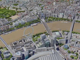 London City, UK (2022) 3D Model preview