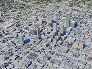 Tulsa City, USA (2023) 3D Model preview