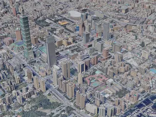 Taipei City, Taiwan (2023) 3D Model preview
