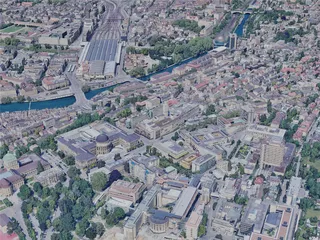 Zurich City, Switzerland (2023) 3D Model preview