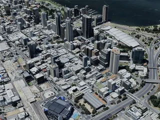 Perth City, Australia (2022) 3D Model preview