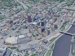 St Paul City, USA (2023) 3D Model preview