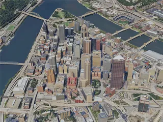 Pittsburgh City, USA (2023) 3D Model preview