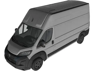 Peugeot e-Boxer L3H3 (2024) 3D Model preview