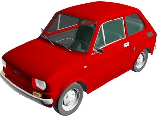 Fiat 126p (1976) 3D Model preview